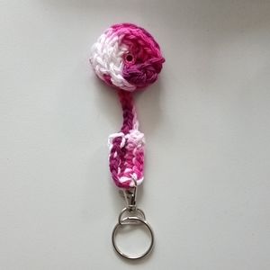 Valentine's key chain, 6.5 in Red, pink & white addition